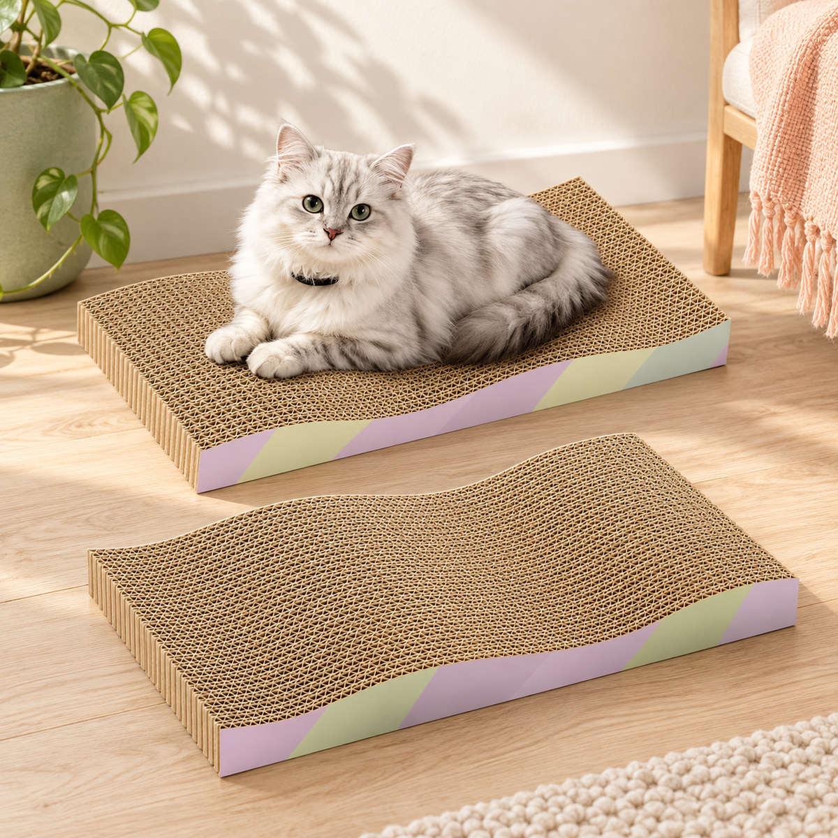 Pouncey™ Wave Scratcher Duo