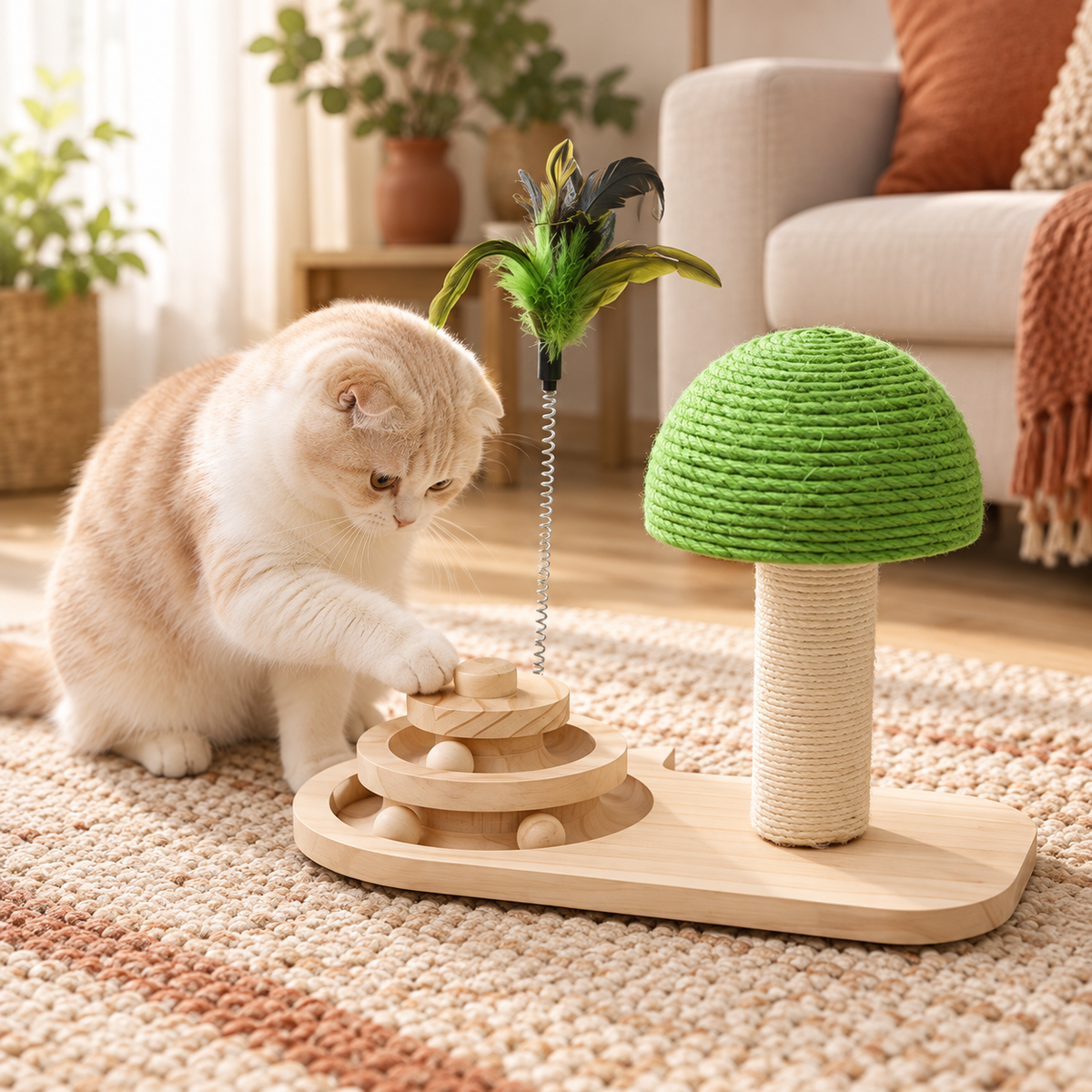 Pouncey™ Wooden Play Tower